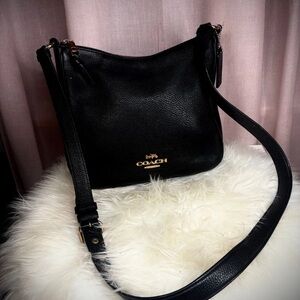 Coach Black Crossbody Leather Bag